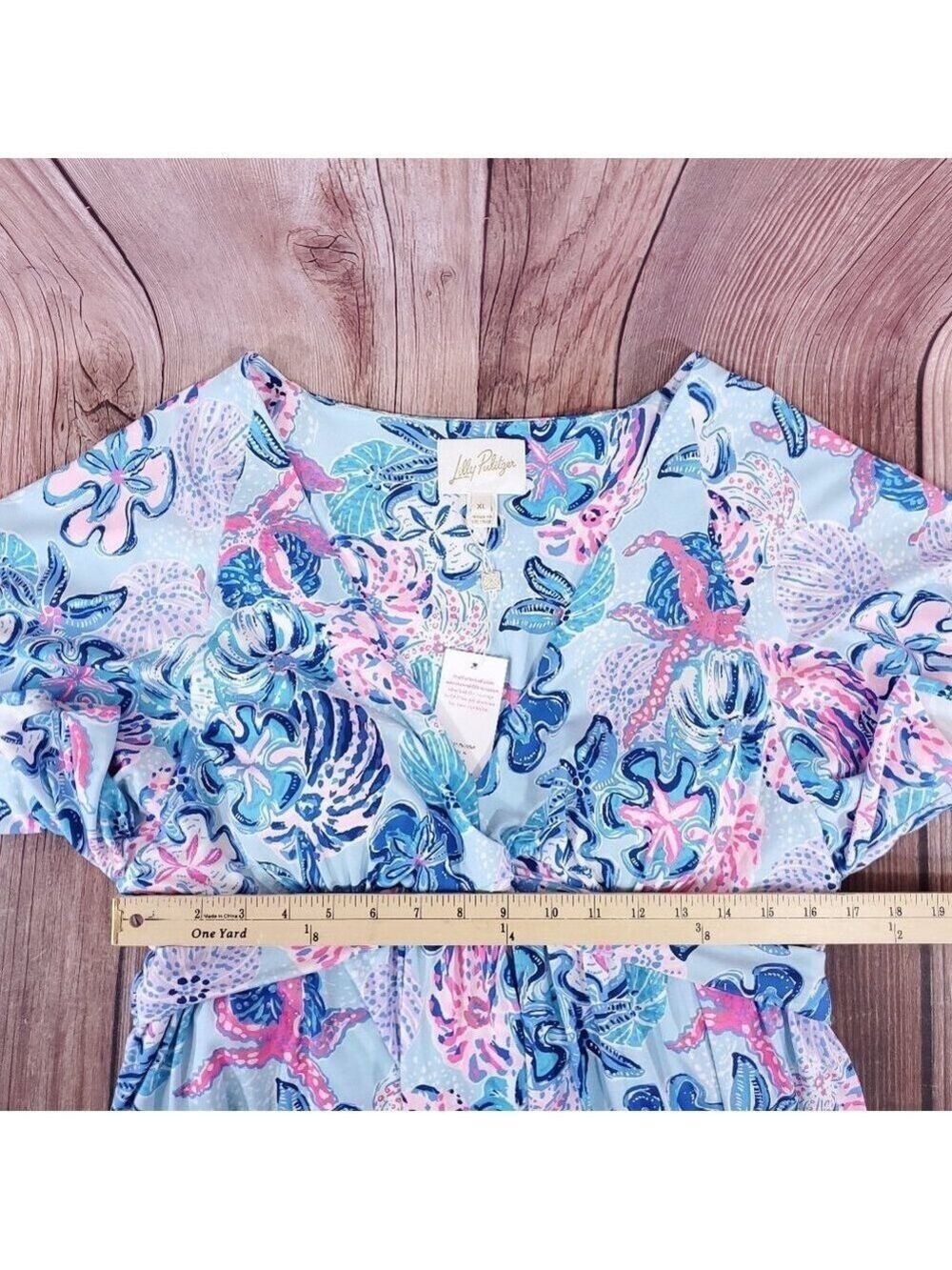 NWT Lilly Pulitzer Minka Skirted Romper Bahamas Beachcomber Womens XL 013470 - Picture 14 of 15